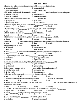 Lexico practice test for Olympic 30-4, gifted students... without key
