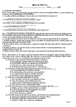 Đề luyện đội tuyển HSG quốc gia tiếng anh - Mock test 2-2021