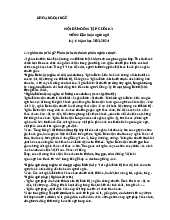 Ôn tập cuối kỳ DLNN | Dẫn luận ngôn ngữ học | Trường Đại học Công nghiệp TP.HCM