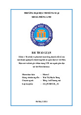 Đánh Giá Thực Trạng Chuyển Đổi Số Ngành Giáo Dục Tại Việt Nam | Bài thảo luận Chuyển đổi số trong kinh doanh