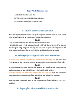 Soạn bài Mùa xuân chín | SGK Ngữ Văn 9 Chân trời sáng tạo (Tập 2)