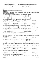Đề cuối học kì 1 Toán 10 năm 2024 – 2025 trường THPT Duy Tân – Kon Tum