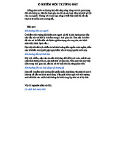 Bài thuyết trình về Ô nhiễm Môi Trường Đất - Tác động và Giải pháp