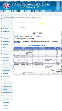 Hướng Dẫn Sử Dụng UTE Portal - Học Kỳ 1 Năm Học 2023-2024