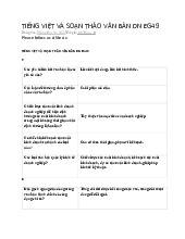 Tiếng Việt Và Soạn Thảo Văn Bản Dn: Hướng Dẫn Và Tổng Hợp môn Soạn thảo văn bản hành chính | Trường đại học Mở Hà Nội