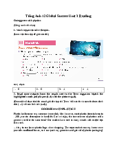 Giải SGK Tiếng Anh 12 Global Success Unit 3 Reading
