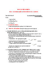 Báo cáo thí nghiệm Bài 1: Xác định khối lượng riêng của vật rắn - Thí nghiệm vật lí | Trường Đại học Bách khoa Thành phố Hồ Chí Minh