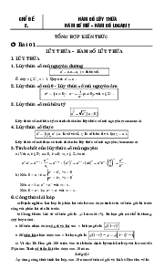 Bài tập hàm số lũy thừa, hàm số mũ và hàm số logarit – Nguyễn Phú Khánh, Huỳnh Đức Khánh