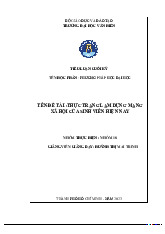 Tiểu luận LẠM DỤNG MẠNG XH CỦA SINH VIÊN HIỆN NAY. môn Phương pháp học - Trường Đại học Văn Hiến.