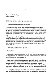 Phân biệt luật pháp và tập quán - Lí luận Nhà nước & Pháp luật | Trường Đại học Mở Hà Nội