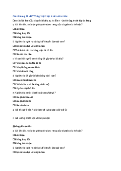 Giải VBT môn Tiếng việt 2 - Bài Ôn tập giữa học kì 1 - Tiết 9, 10 | Kết nối tri thức
