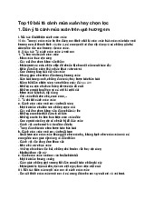 Top 10 bài tả cảnh mùa xuân hay chọn lọc - Ngữ văn 6