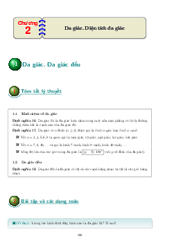 Các dạng bài tập đa giác và diện tích đa giác