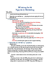 Đề cương ôn thi môn Nguyên lý Marketing | Trường Quốc tế - Đại học Quốc gia Hà Nội