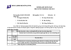 Kế hoạch giảng dạy - Môn Kinh tế vĩ mô - Đại Học Kinh Tế - Đại học Đà Nẵng