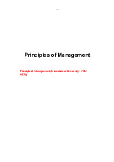 CHAPTER 1 Understanding the Manager’s Job môn Principles of Management | Trường Đại học Quốc tế, Đại học Quốc gia Thành phố Hồ Chí Minh