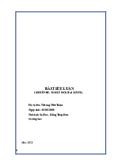 Tiểu luận tâm lý học trong giáo dục | Môn Tâm lý học đại cương - Học viện Quản lý giáo dục