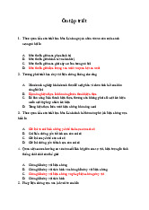 TOP câu hỏi trắc nghiệm ôn tập thi cuối kì Môn Triết học Mác - Lênin | Đại học Kinh Tế Quốc Dân