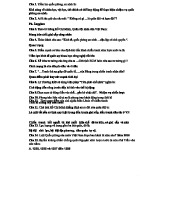 Đáp án QP1 - Quốc phòng an ninh và các khái niệm liên quan