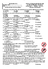 Đề thi thử - English Department | Trường Đại học Hà Nội