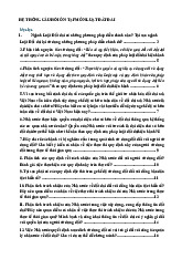 Đề cương ôn thi môn Luật đất đai | Trường Đại học Luật Hà Nội