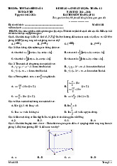 Đề khảo sát tháng 12 Toán 11 năm 2024 – 2025 trường THPT Gia Bình 1 – Bắc Ninh