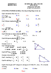 Đề Kiểm Tra Giữa HK1 Toán 9 Năm 2025-2026 Có Đáp Án Ma Trận Đặc Tả