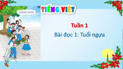Bài giảng điện tử môn Tiếng viết 4 | Bài đọc 1 - Tuổi Ngựa | Cánh diều