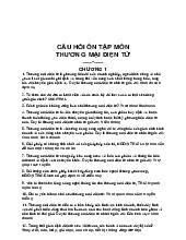 .Đề cương mônThương mại điện tử - Trường Đại học lao động - xã hội.