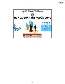 Bài giảng chương 1: Mua và quản trị  nguồn cung trường đại học thương mại