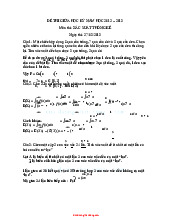 Đề Thi Giữa Học Kỳ môn Xác suất thống kê  | Trường Đại học Kinh tế Quốc dân