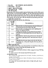 Syllabus management Việt - Môn quản trị học - Đại Học Kinh Tế - Đại học Đà Nẵng