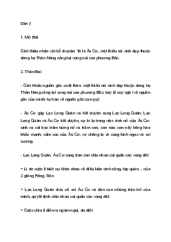 Đóng vai nhân vật Âu Cơ kể lại chuyện Con rồng cháu Tiên | Văn mẫu lớp 6