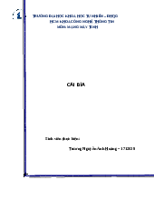 Ôn tập Mạng máy tính - Mạng máy tính | Trường Đại học Khoa học Tự nhiên, Đại học Quốc gia Thành phố Hồ Chí Minh