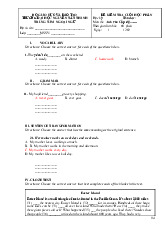 Đề kiểm tra cuối học phần Anh văn | Trường Đại học Nguyễn Tất Thành