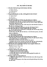 Bộ câu hỏi trắc nghiệm có đáp án ôn tập môn Xã hội học | Trường Đại học Khoa học Xã hội và Nhân văn, Đại học Quốc gia Thành phố Hồ Chí Minh