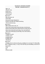 Câu hỏi trắc nghiệm ôn tập môn Marketing dịch vụ | Học viện Ngân Hàng