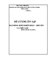Đề cương ôn tập Hệ thống điều khiển | Đại học Kinh tế kỹ thuật công nghiệp