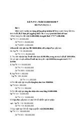 Bài tập môn kế toán doanh nghiệp - Kế toán | Đại học Mở Hà Nội