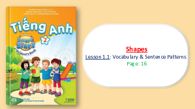 Unit 2 Shapes - Lesson 1.1 | Bài giảng PowerPoint | Tiếng Anh 2 |  i-Learn Smart Start (Cả năm)