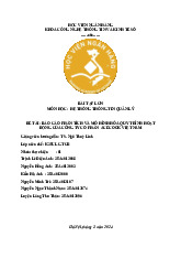 Báo cáo Phân tích và mô hình hóa quy trình hoạt động của Công ty Cổ phần Acecook Việt Nam môn Hệ thống thông tin quản lý | Học viện Ngân hàng