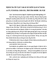 Nội dung ôn tập và đáp án Môn Lịch sử Đảng | Đại học Bách Khoa Hà Nội