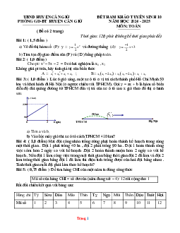 TOP 3 Đề thi thử Tuyển Sinh vào 10 môn Toán Huyện Cần Giờ năm học 2024-2025 (có đáp án)