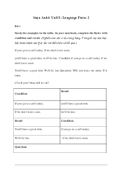 Giải Tiếng Anh 6 Unit 8: Language Focus 2 - Friends Plus