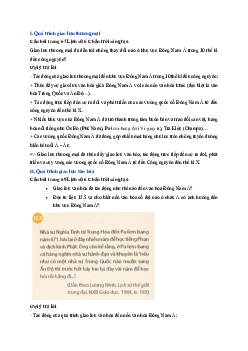 Giải sách giáo khoa môn Lịch Sử 6 Bài 13 Giao lưu thương mại và văn hóa ở Đông Nam Á từ đầu Công nguyên đến thế kỉ X | Chân trời sáng tạo