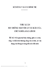 Tiểu Luận_ Mối Quan Hệ Biện Chứng Giữa Cơ Sở Hạ Tầng và Kiến Trúc Thượng Tầng Trong Đổi Mới Ở Việt Nam môn Triết học Mac- Lênin - Trường Đại học Văn Hiến.