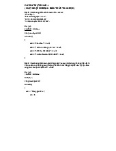 Các bài thực hành 1 Xuất Nhập Cơ Bản & Biểu Thức Toán Học | Thực tập cơ bản | Trường Đại học Bách Khoa Hà Nội