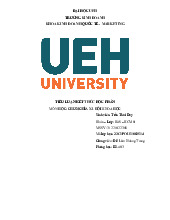 Tiểu luận môn Chủ nghĩa xã hội khoa học  - trường đại học kinh tế thành phố Hồ chí minh