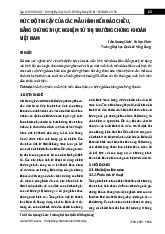 Tạp chí Khoa học với Chủ đề : Mức độ tin cậy của các mẫu hình nến đảo chiều, bằng chứng thực nghiệm từ thị trường chứng khoán Việt Nam | Trường Đại học Quốc Tế Hồng Bàng