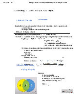 Chương 1 - Biến cố và xác suất  môn Xác suất thống kê| Trường Đại học Ngoại Thương